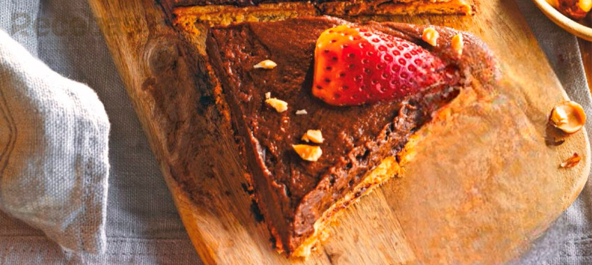 Tarta de Chocolate con Mousse y Galletas